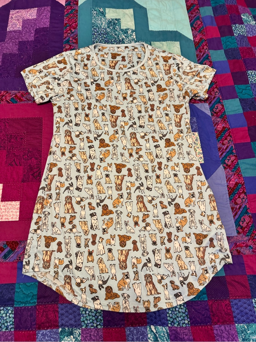 Dog Print Small Pets Nightshirt